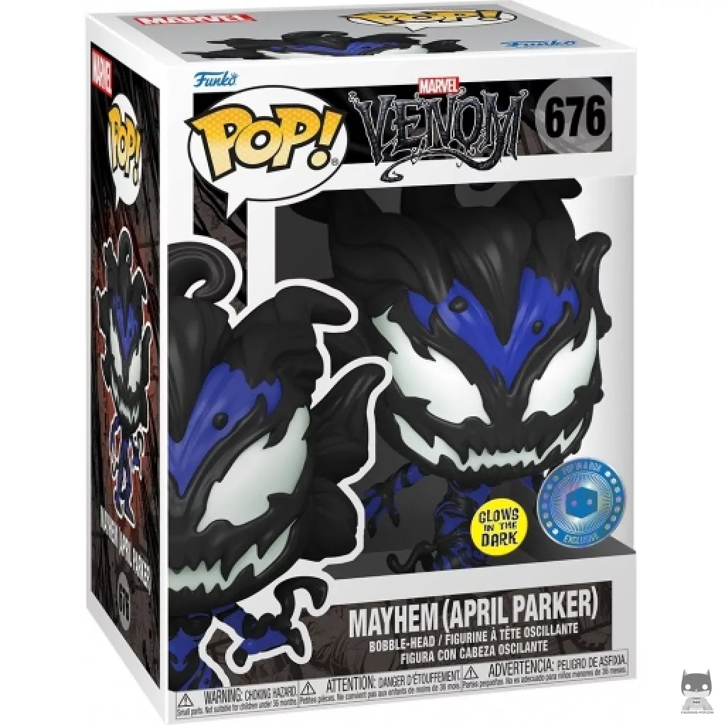 Mayhem (April Parker) (Glow in the Dark) Funko Pop! figure in its box