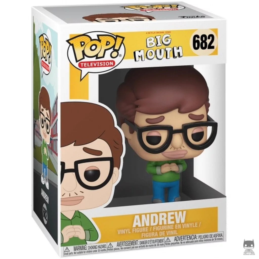 Andrew Funko Pop! figure in its box