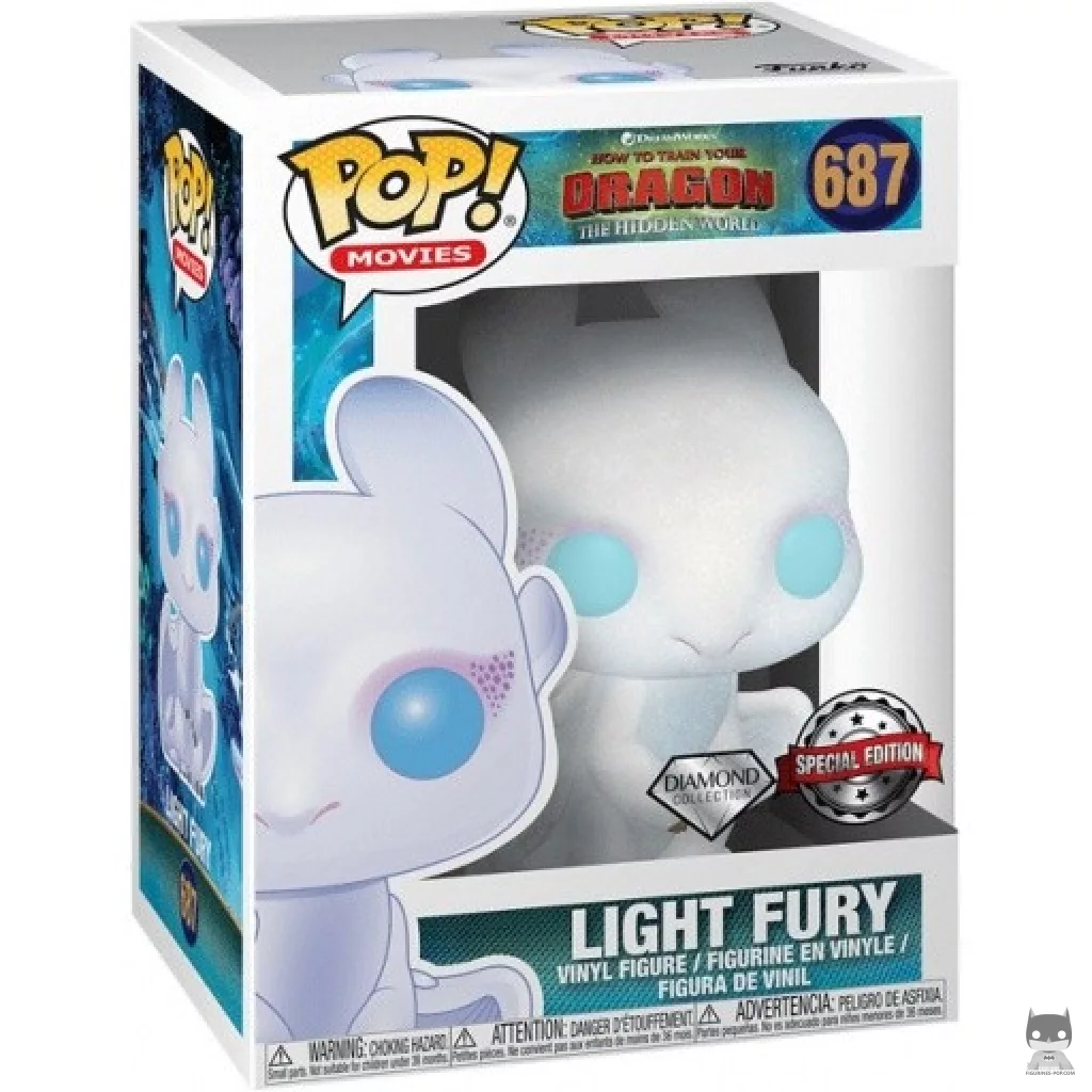 Light Fury (Glitter) Funko Pop! figure in its box