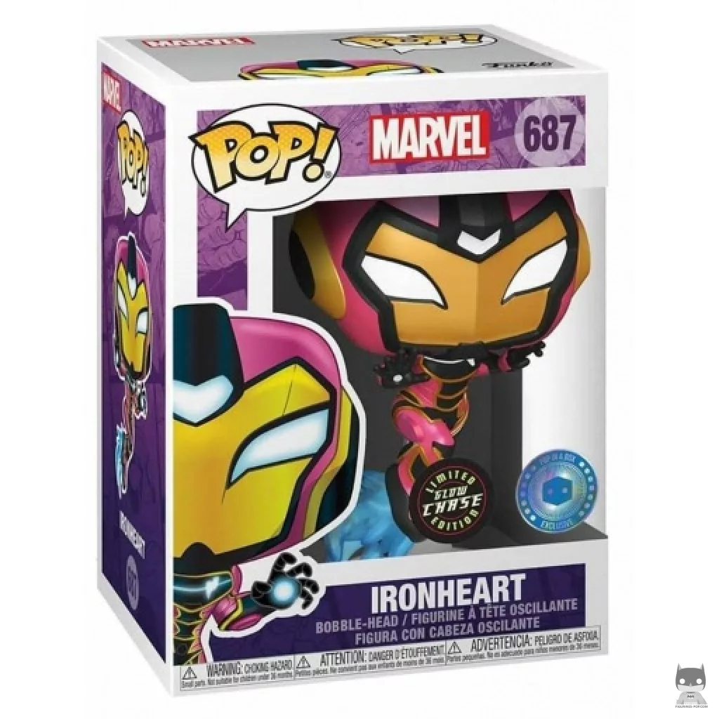 Ironheart (Chase) Funko Pop! figure in its box
