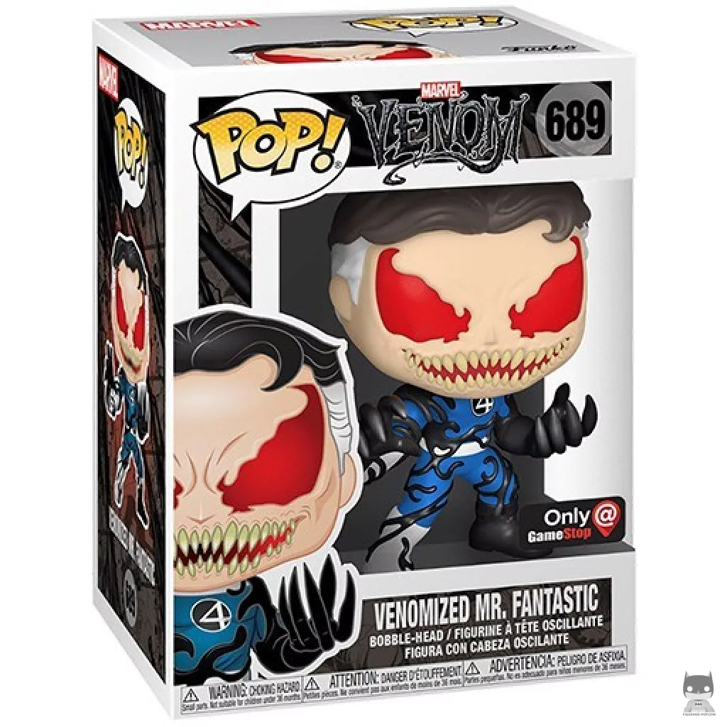 Venomized Mister Fantastic Funko Pop! figure in its box