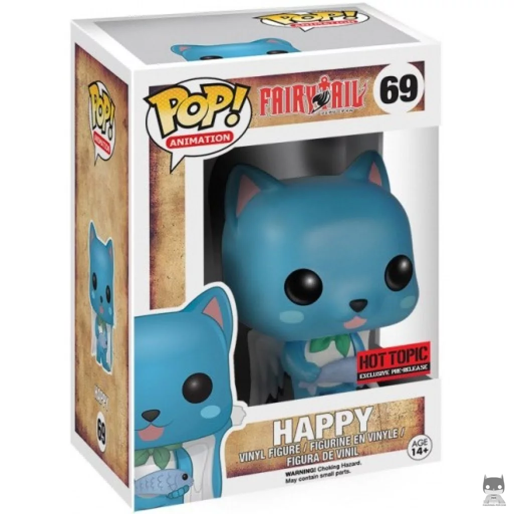 Happy Funko Pop! figure in its box