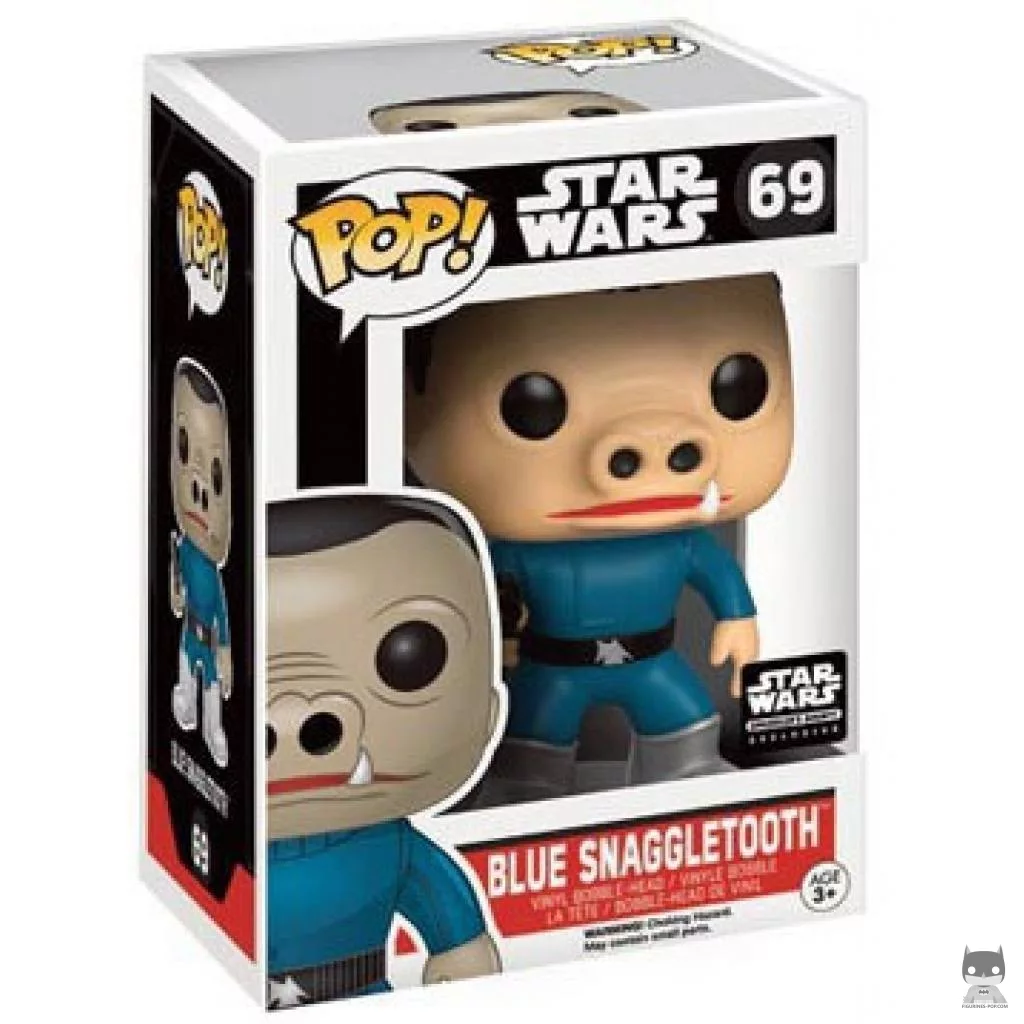 Blue Snaggletooth Funko Pop! figure in its box