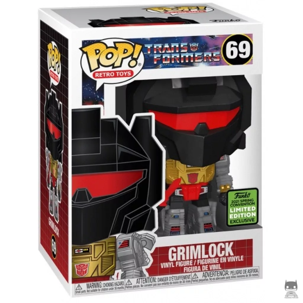 Grimlock Funko Pop! figure in its box
