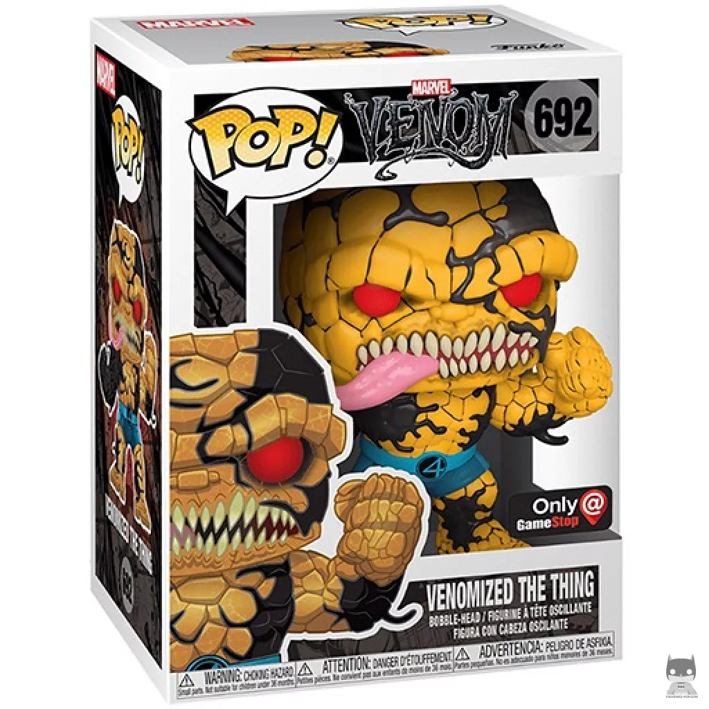Venomized The Thing Funko Pop! figure in its box