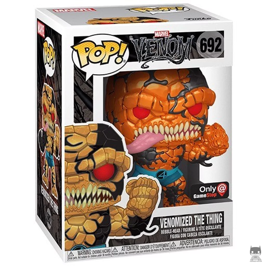 Venomized The Thing (Metallic) Funko Pop! figure in its box