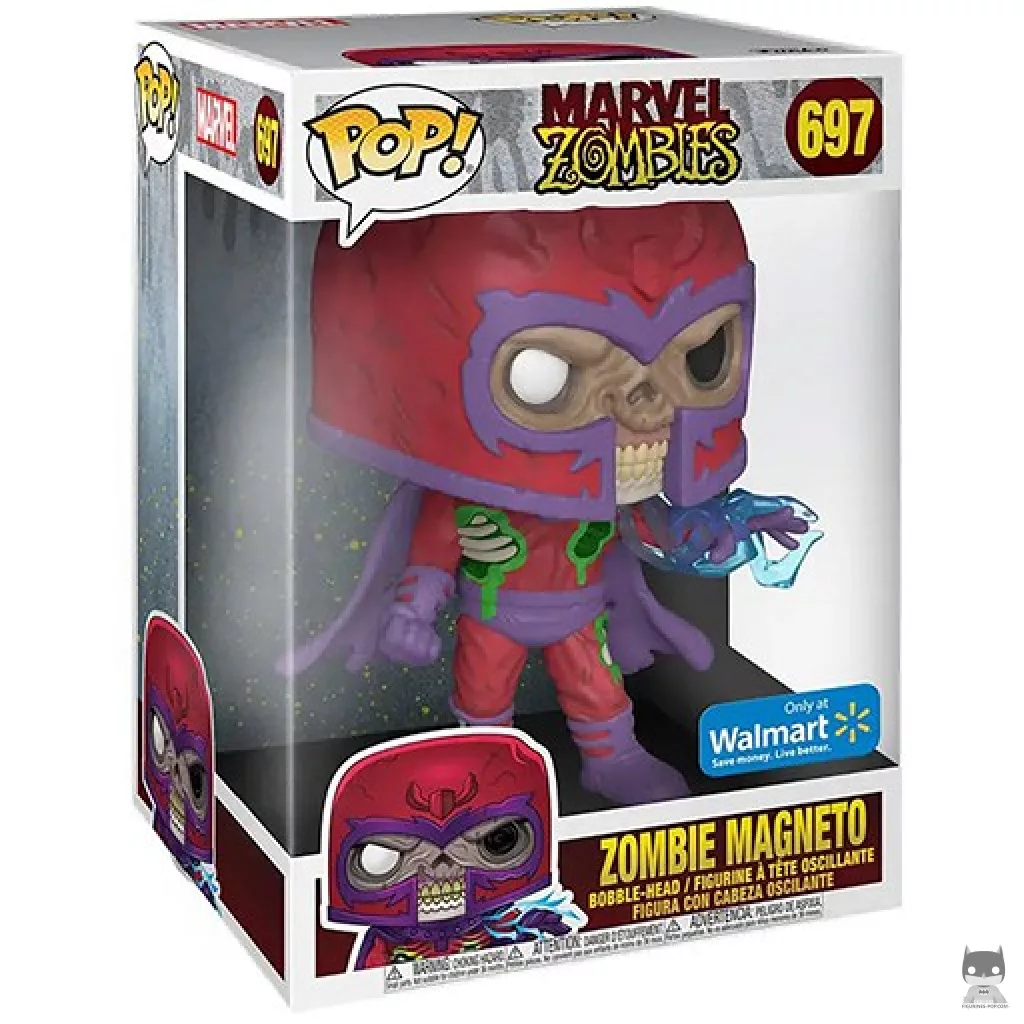 Zombie Magneto (Supersized) Funko Pop! figure in its box