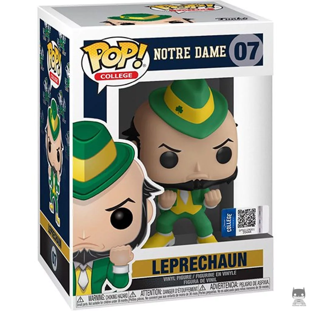 Leprechaun (Notre Dame) Funko Pop! figure in its box