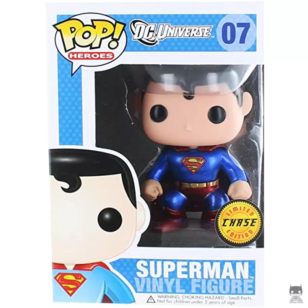 Superman (Bobble-Head) (Metallic) Funko Pop! figure in its box