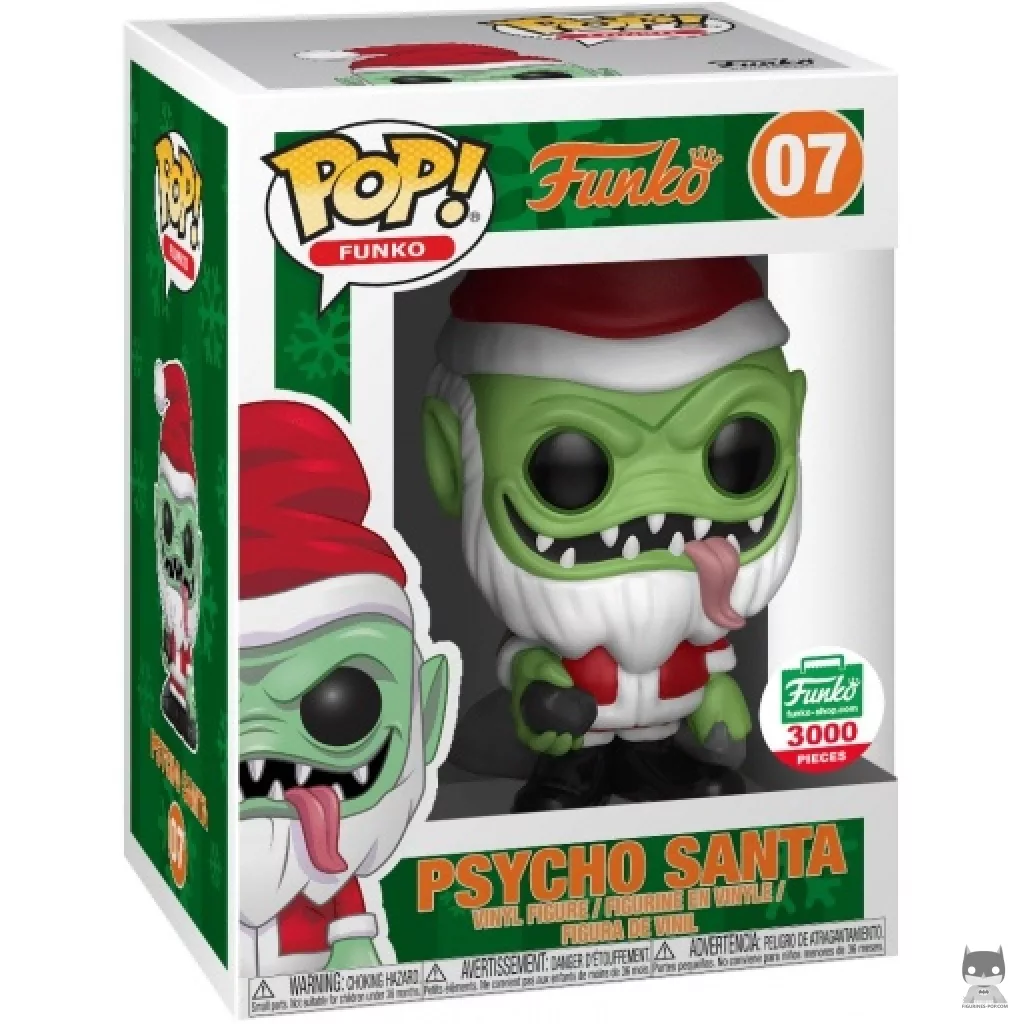 Psycho Santa (Green) Funko Pop! figure in its box