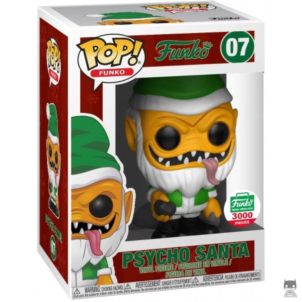 Psycho Santa (Orange) Funko Pop! figure in its box