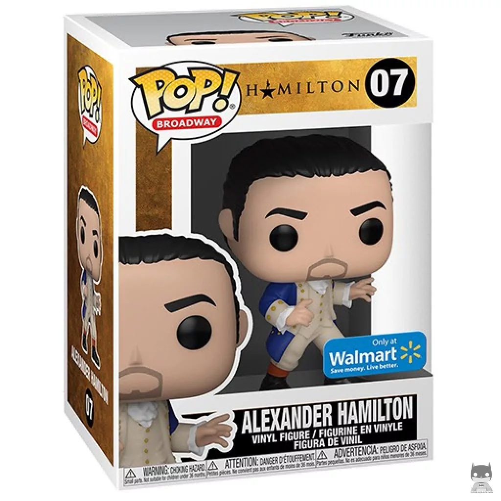 Alexander Hamilton Funko Pop! figure in its box