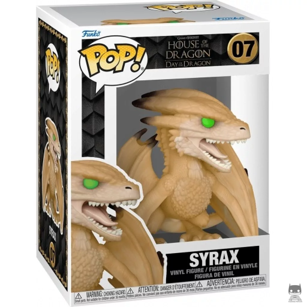 Syrax Funko Pop! figure in its box
