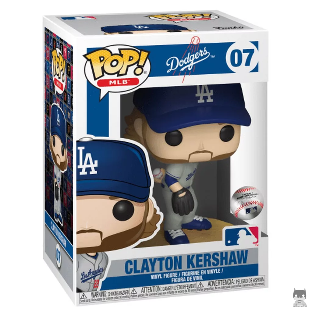 Clayton Kershaw Funko Pop! figure in its box