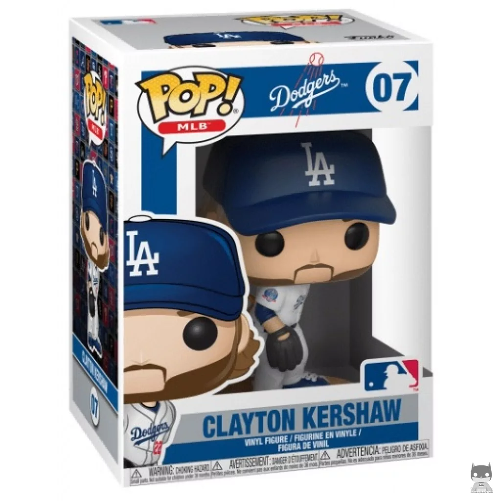 Clayton Kershaw Funko Pop! figure in its box