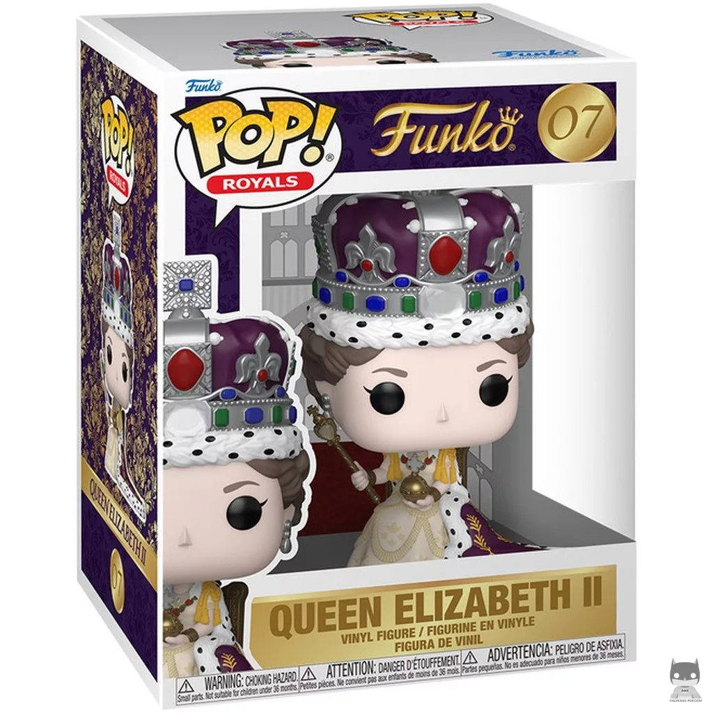 Queen Elizabeth II (Coronation) Funko Pop! figure in its box