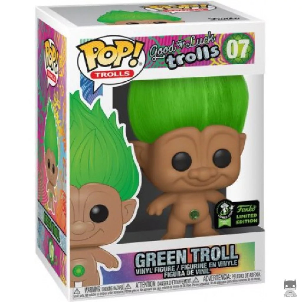 Green Troll Funko Pop! figure in its box