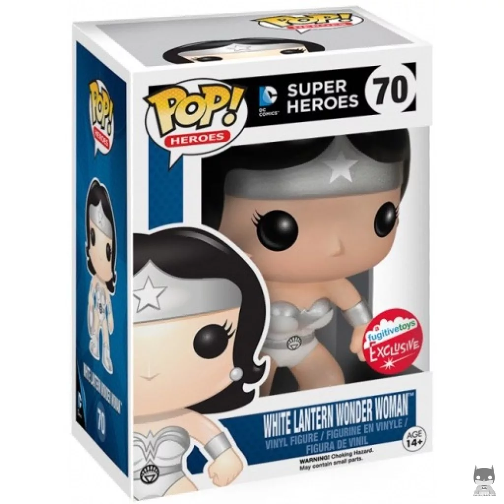 White Lantern Wonder Woman Funko Pop! figure in its box