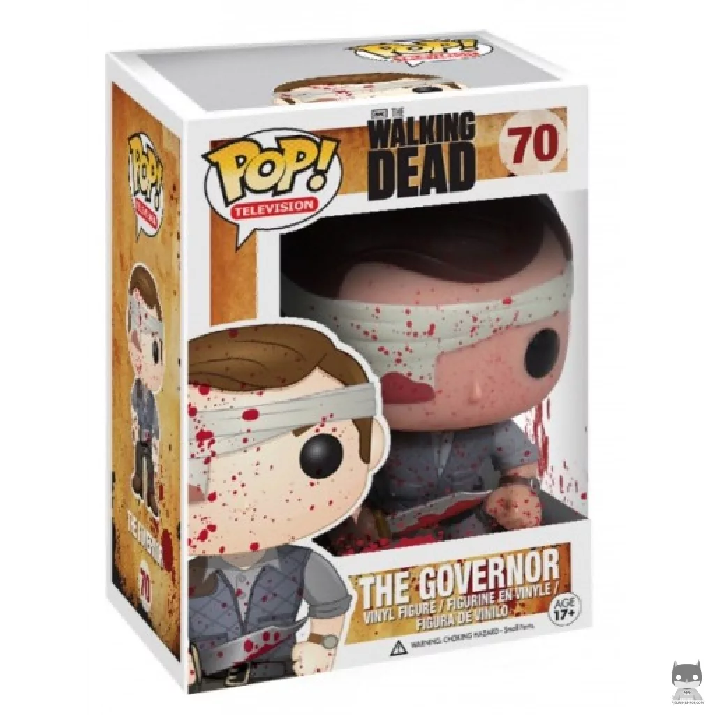 The Governor (Bloody) Funko Pop! figure in its box