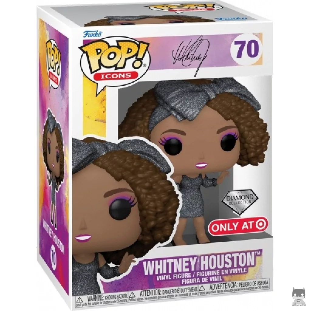 Whitney Houston (Diamond Glitter) Funko Pop! figure in its box