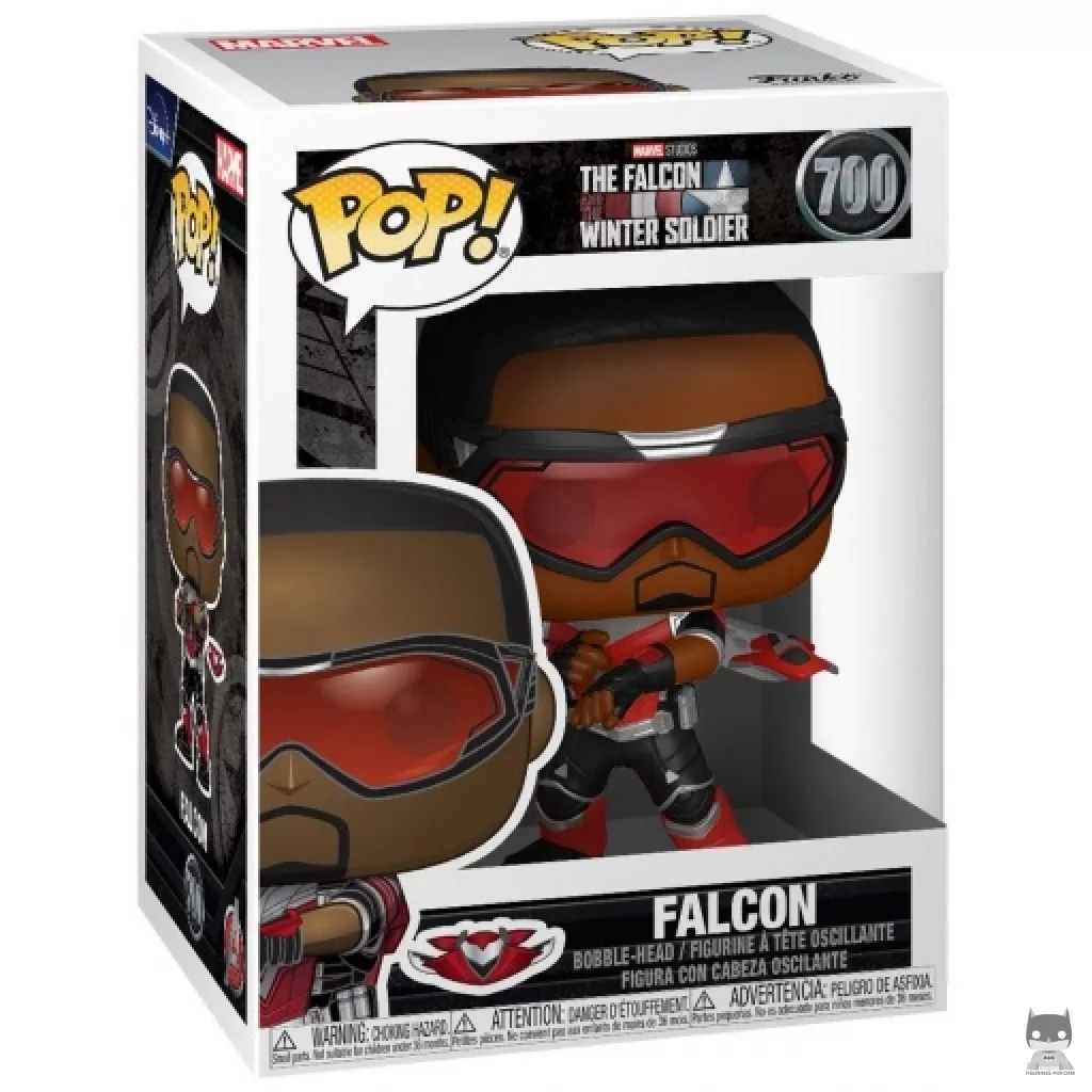 Falcon Funko Pop! figure in its box