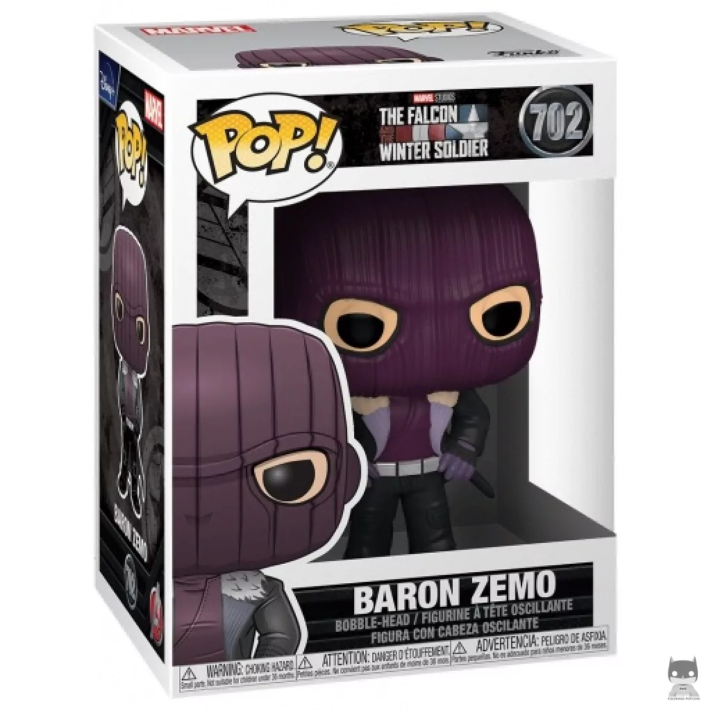 Baron Zemo Funko Pop! figure in its box