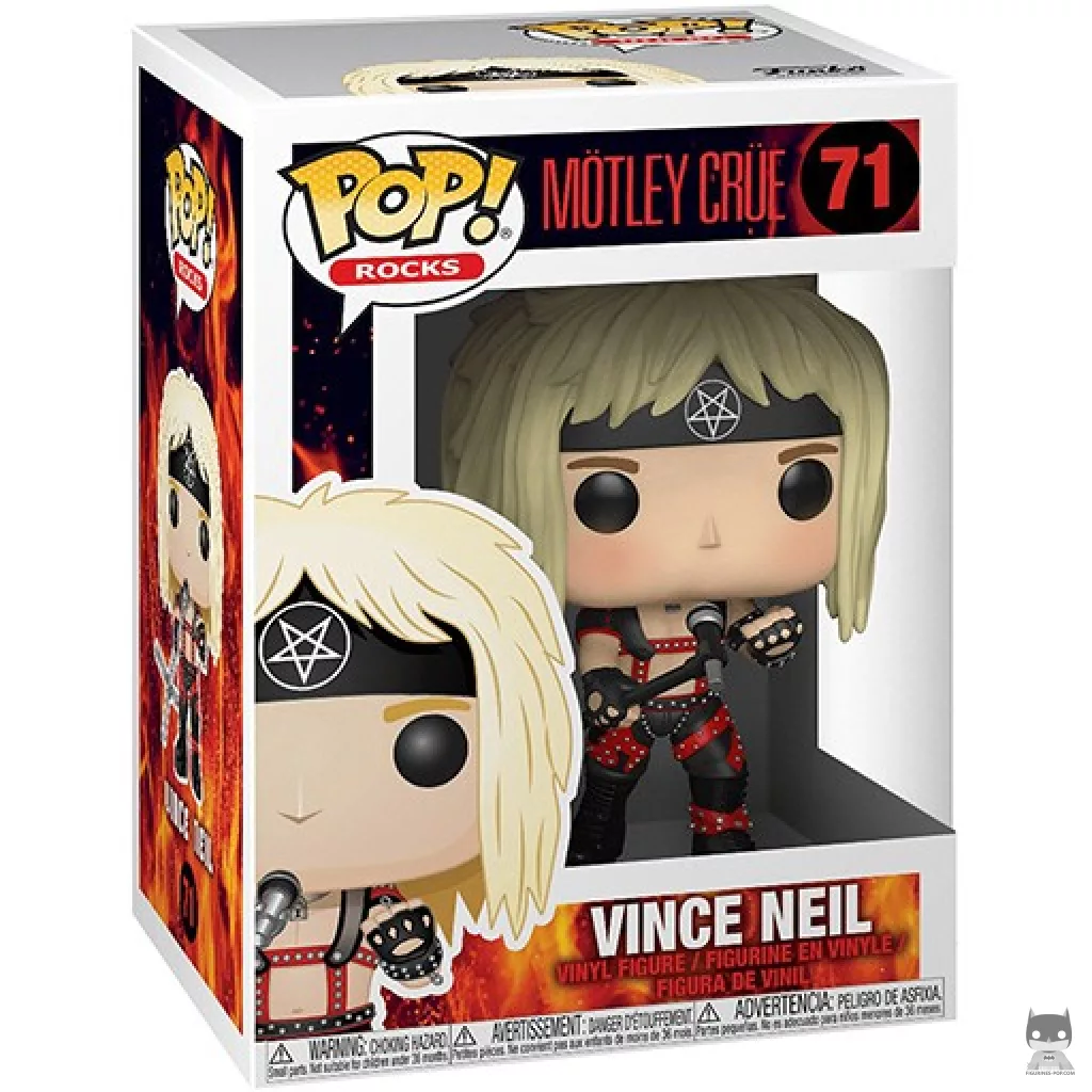 Vince Neil Funko Pop! figure in its box