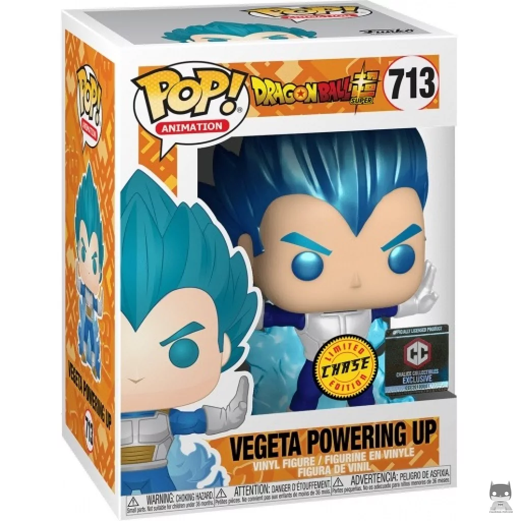 Vegeta Powering up (Chase & Metallic) Funko Pop! figure in its box