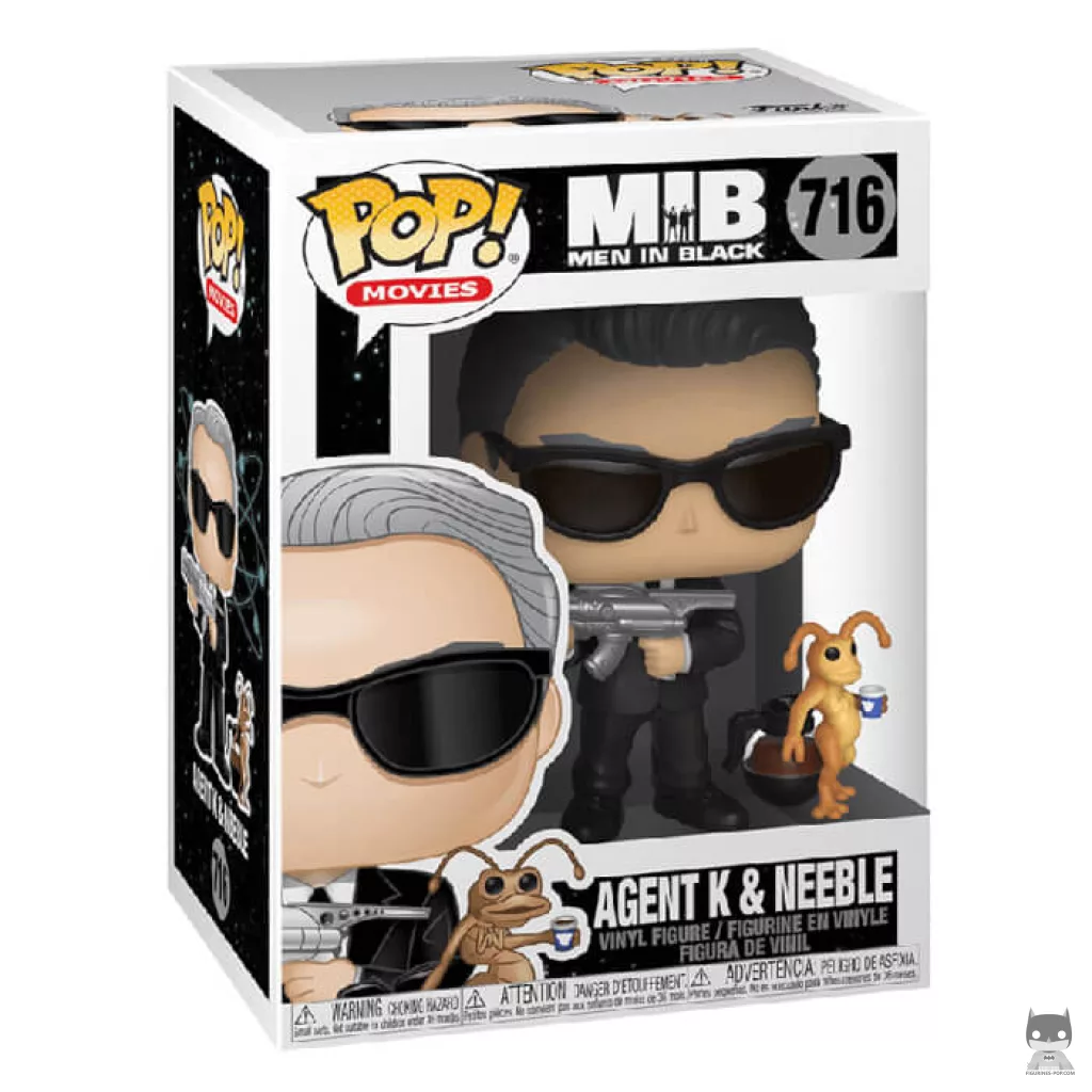 Agent K and Neeble Funko Pop! figure in its box