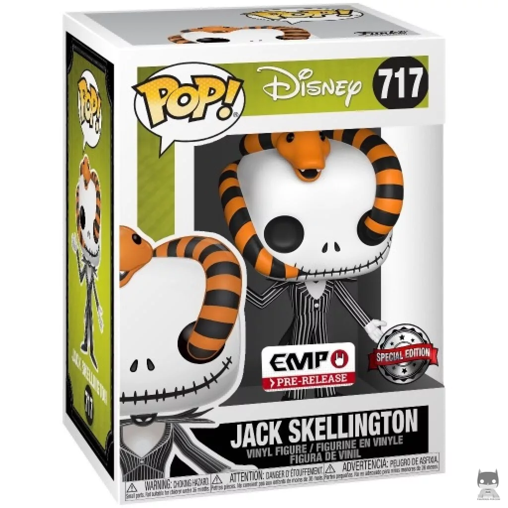 Jack Skellington with snake Funko Pop! figure in its box