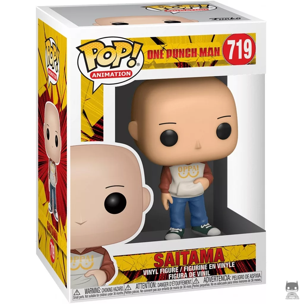 Saitama Funko Pop! figure in its box