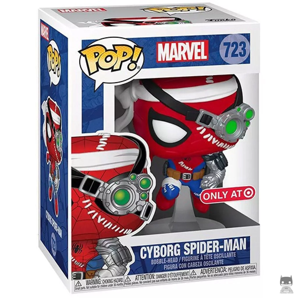 Cyborg Spider-Man Funko Pop! figure in its box