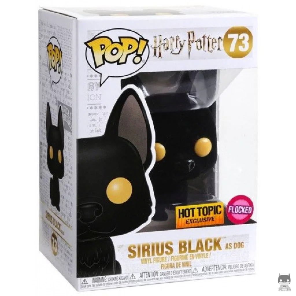Sirius Black as Dog (Flocked) Funko Pop! figure in its box