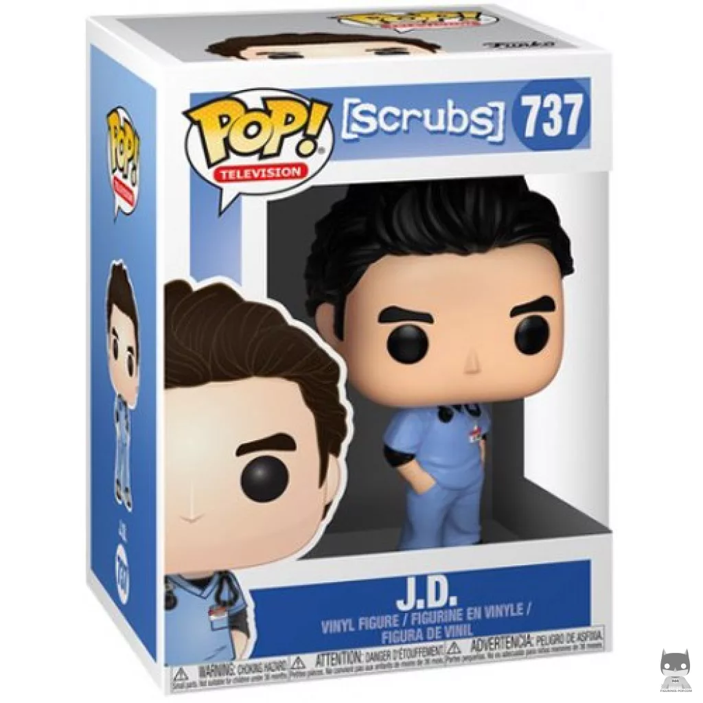 J.D. Funko Pop! figure in its box