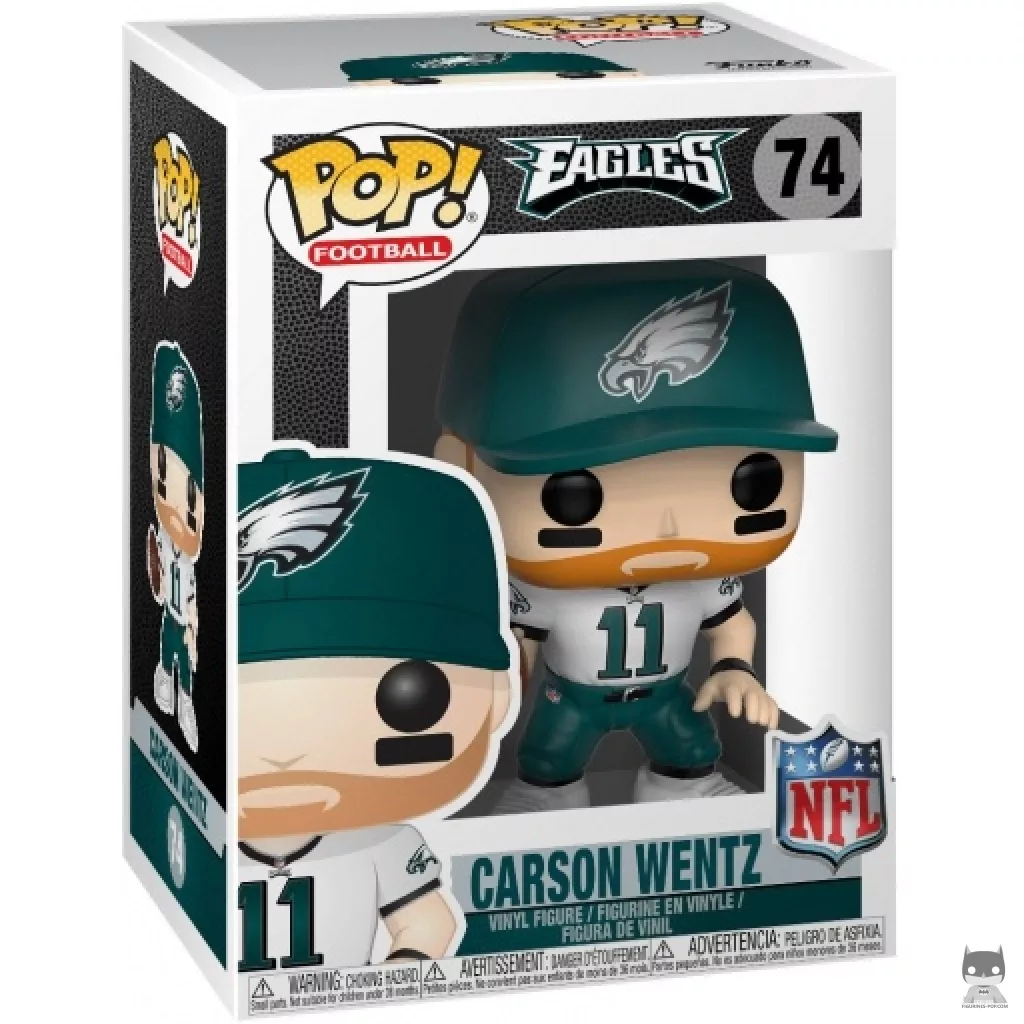 Carson Wentz Funko Pop! figure in its box