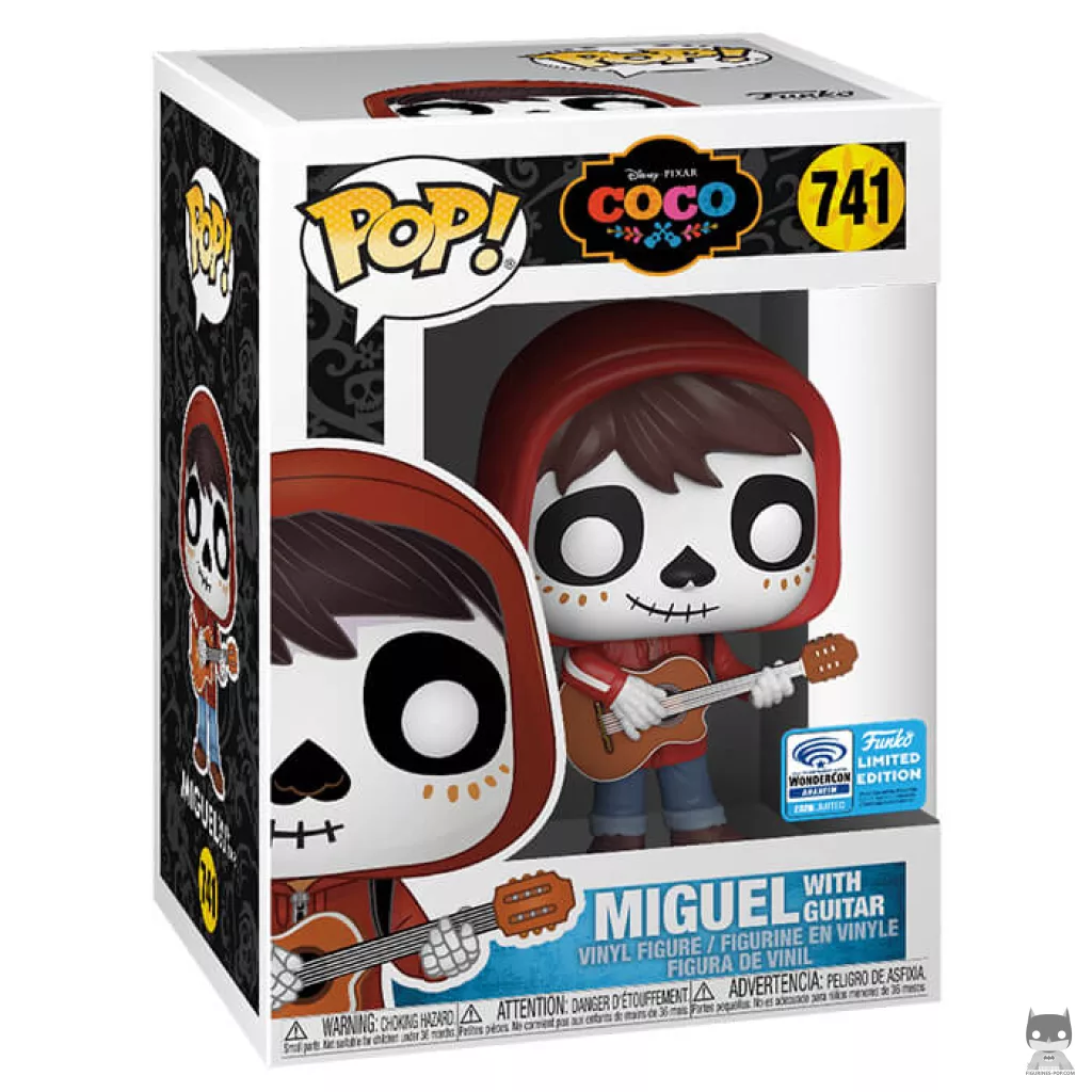 Miguel Rivera with Guitar Funko Pop! figure in its box