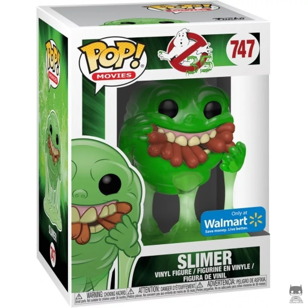 Slimer (Translucent) Funko Pop! figure in its box