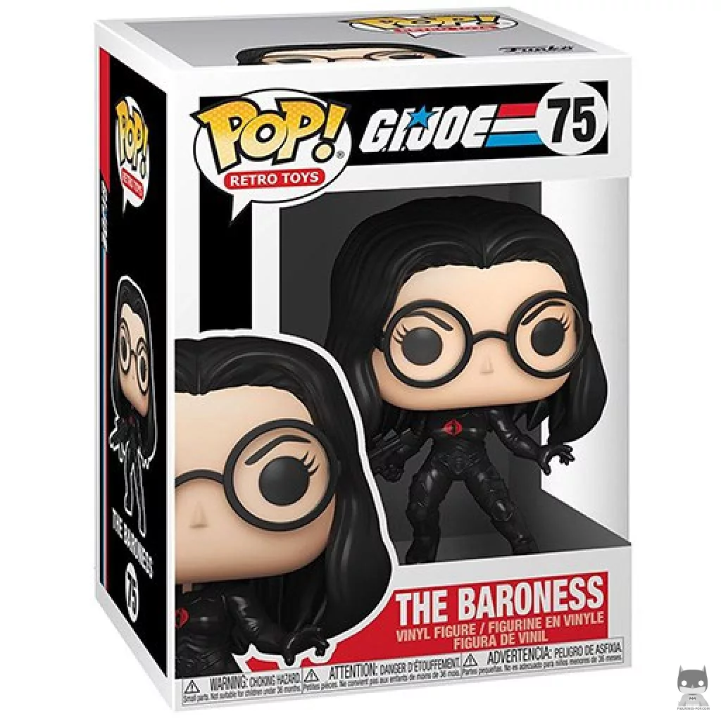 The Baroness Funko Pop! figure in its box