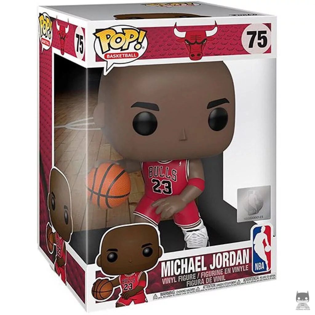 Michael Jordan (Red) (Supersized) Funko Pop! figure in its box