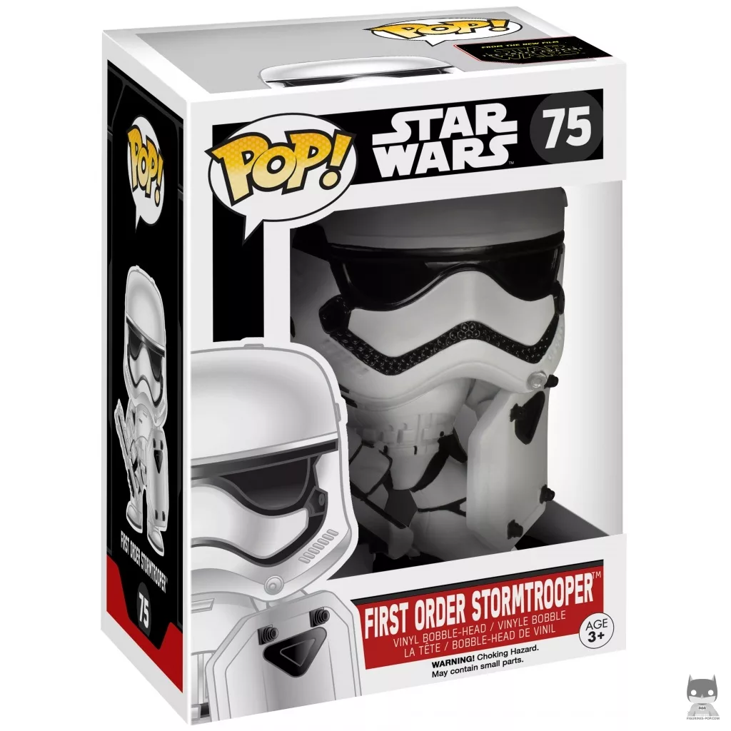 First Order Stormtrooper Funko Pop! figure in its box