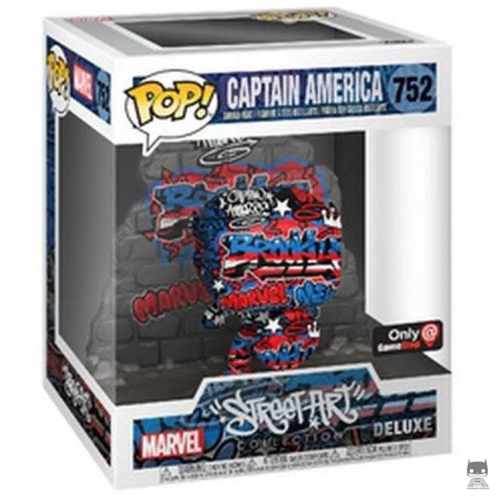 Street Art Captain America Funko Pop! figure in its box