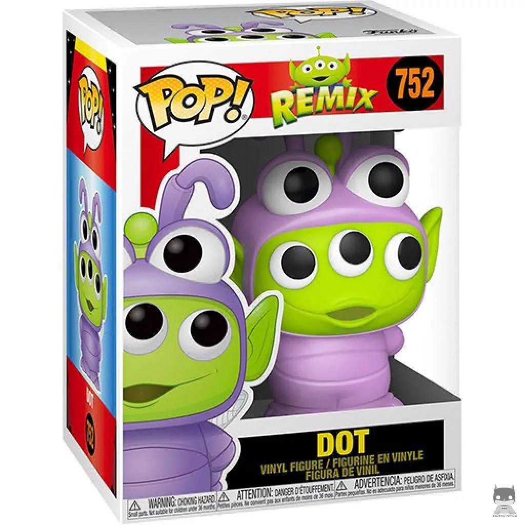 Dot Funko Pop! figure in its box