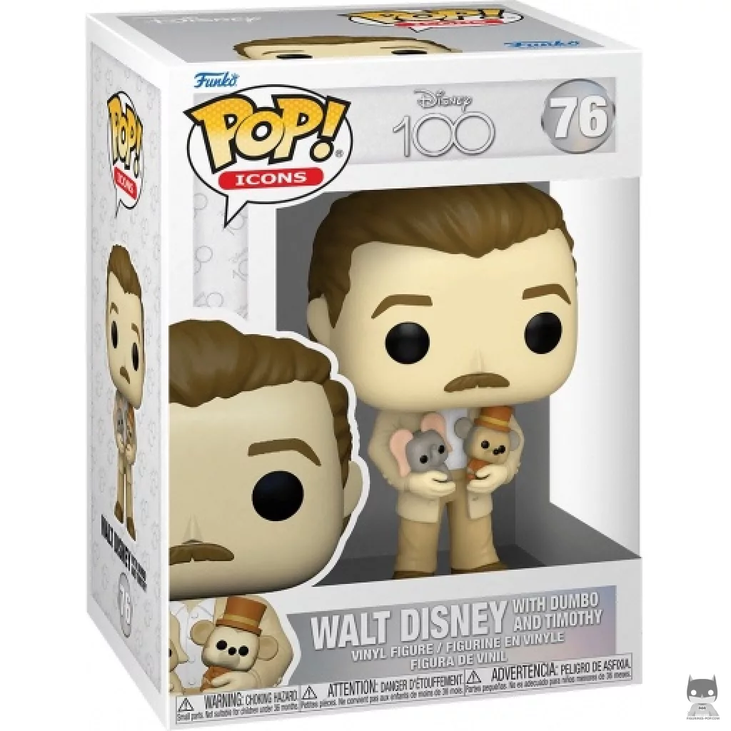 Walt Disney with Dumbo & Timothy Funko Pop! figure in its box