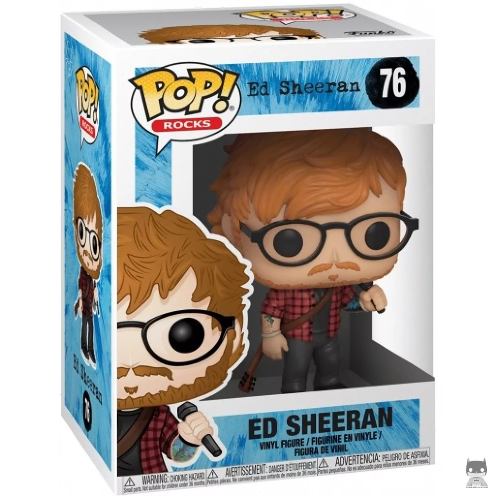 Ed Sheeran Funko Pop! figure in its box