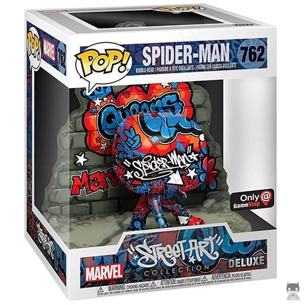 Street Art Spider-Man Funko Pop! figure in its box