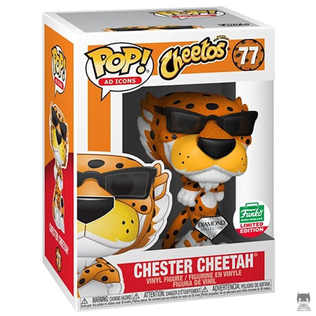 Chester Cheetah (Diamond Glitter) Funko Pop! figure in its box