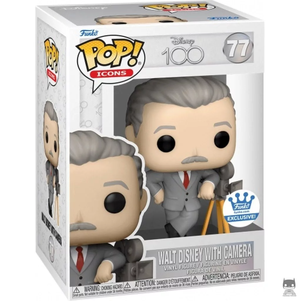 Walt Disney with Camera Funko Pop! figure in its box