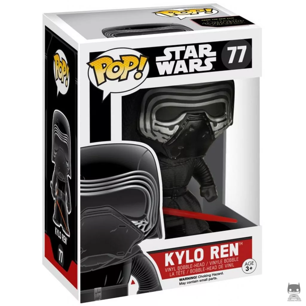 Kylo Ren Hoodless Funko Pop! figure in its box