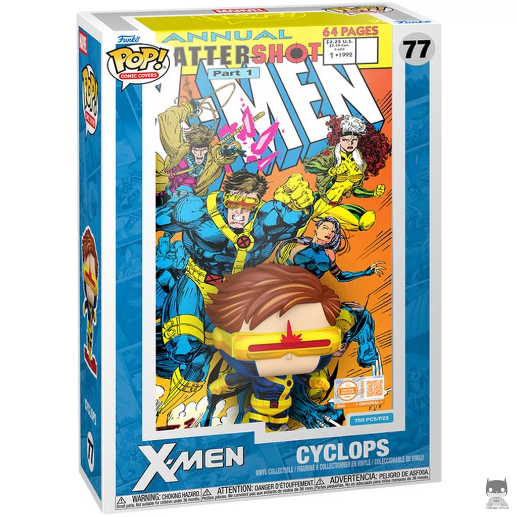 Cyclops (Comic Cover) Funko Pop! figure in its box