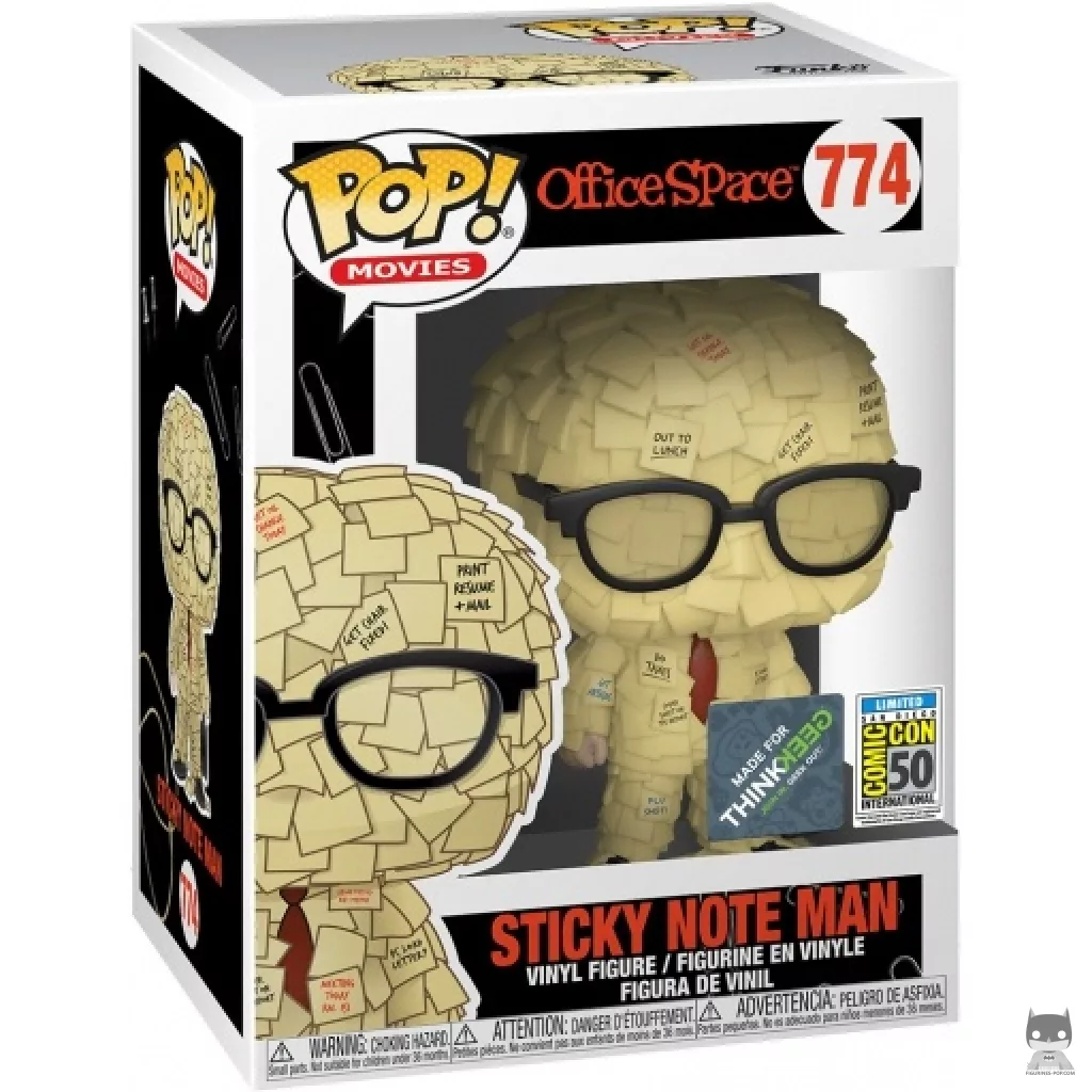 Sticky Note Man Funko Pop! figure in its box
